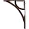 Ekena Millwork Galveston Wrought Iron Bracket, (Triple center brace), Antiqued Copper 2"W x 5 1/2"D x 8"H BKTM02X05X08TGLACO - alternate 2